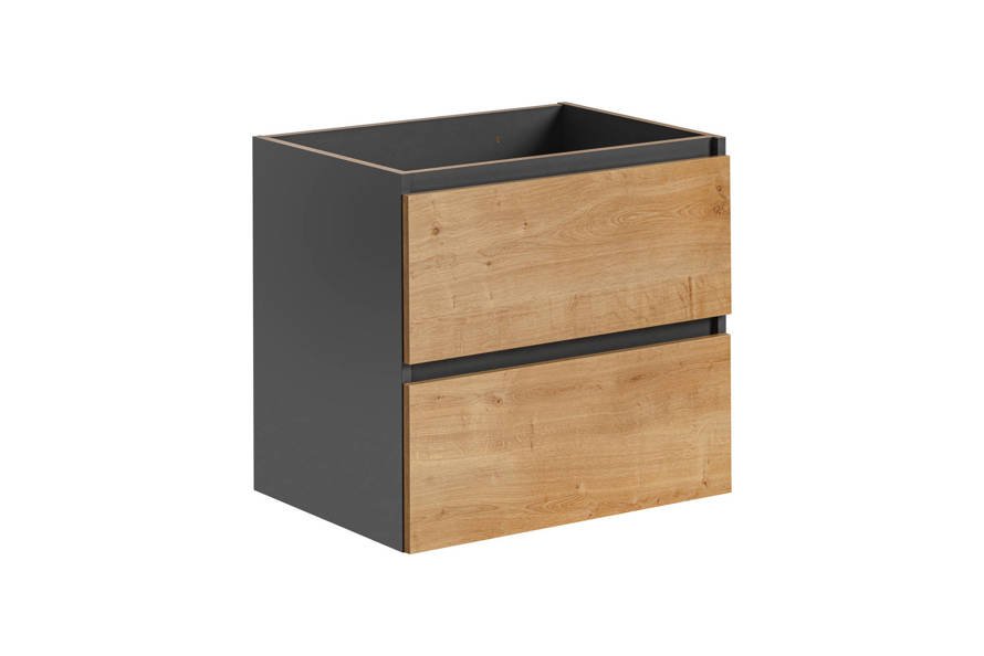 Monako Grey Oak Szafka pod umywalkę 60 cm