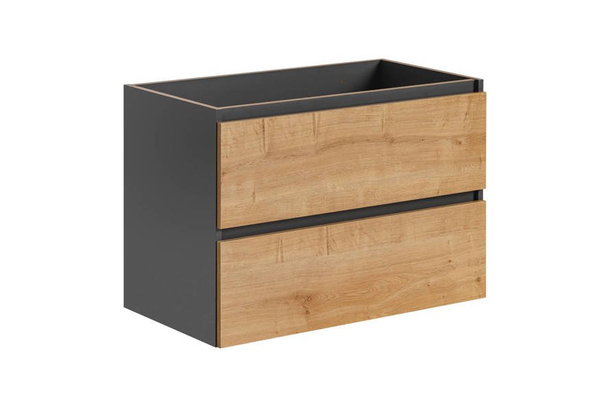 Monako Grey Oak Szafka pod umywalkę 80 cm