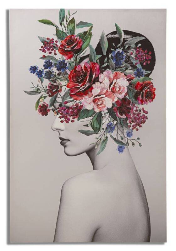 Obraz Lady Flower -A- Cm 80X2,8X120