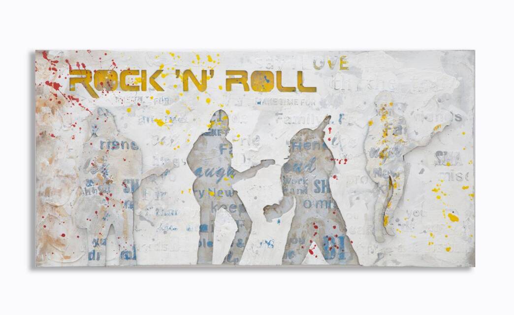 Obraz Na Płótnie Rock N Roll 120X3X60 Cm