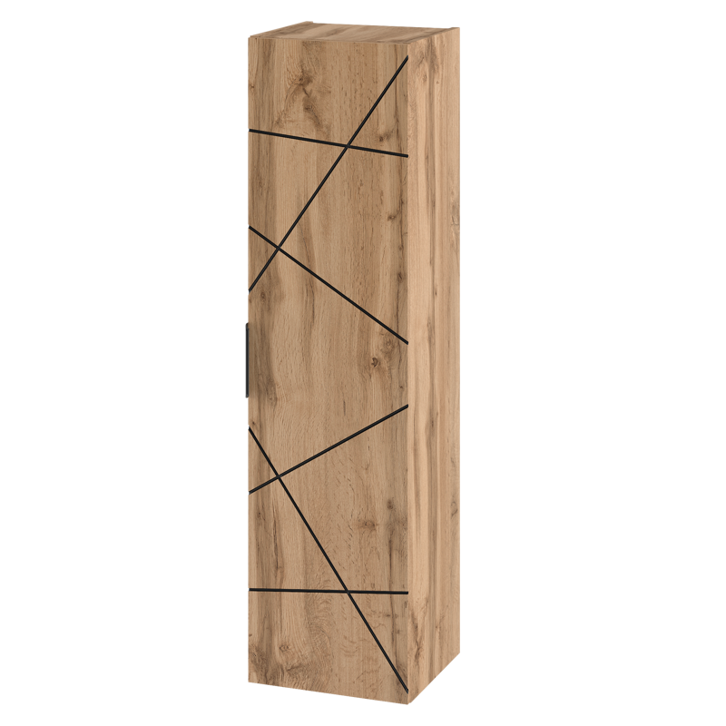 WOOD-03 - Słupek Wysoki 1-drzwiowy 130cm Dąb Wotan